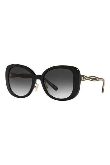 Black oversized 2025 sunglasses womens