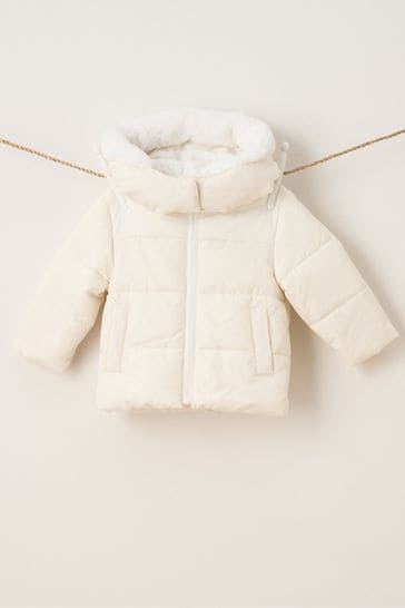 Baby coat white 2025
