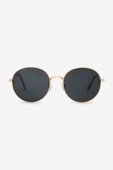 Black round goggles on sale