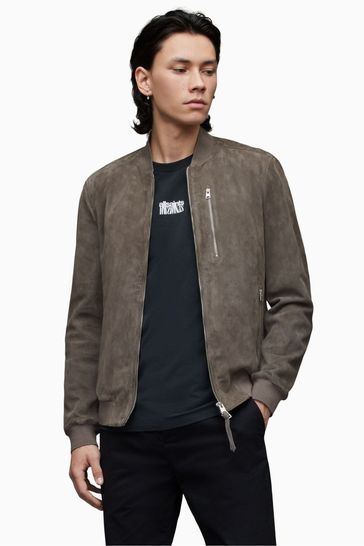 Buy AllSaints Grey Kemble Bomber Jacket from Next Hungary