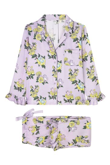 Cath Kidston Care Bears Iconic Silky Frill Pyjama Set