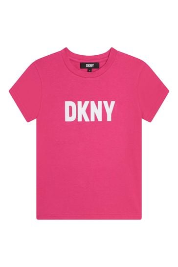 DKNY Hot Pink Logo T-Shirt