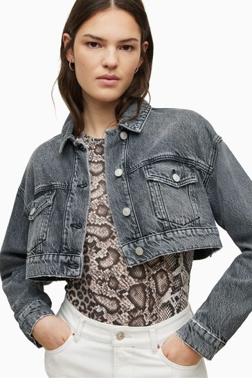 Allsaints black denim jacket online