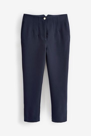 High waisted navy cheap blue pants