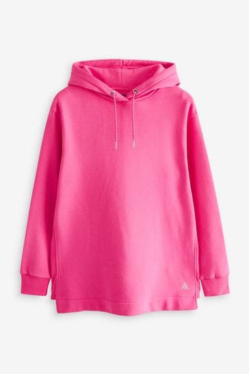 Buy Pink Next Active Sports Longline Hoodie from Next Luxembourg