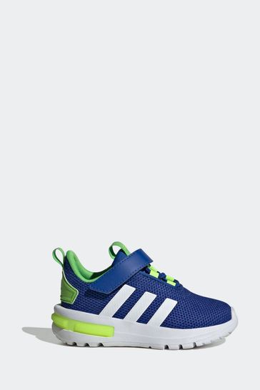 Adidas blue mesh trainers sales