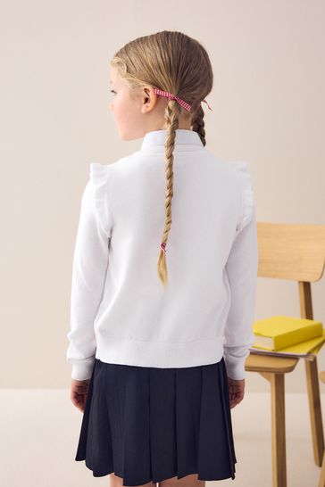 White school cardigan online