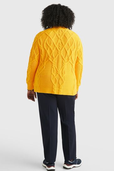 Mustard tommy clearance hilfiger jumper