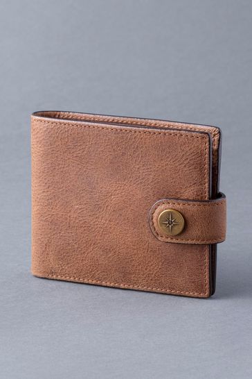 Lakeland Leather Brown Hawksdale Leather Bi-Fold Wallet