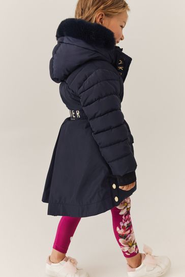 Ted baker belted puffer coat clearance