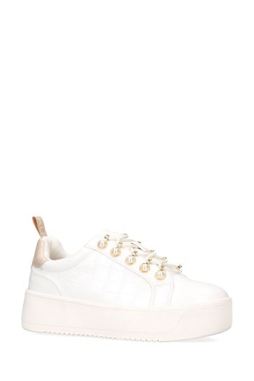 Buy KG Kurt Geiger Lighter Pearl White Trainers from Next Czech