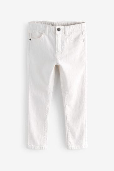 Natural Ecru Skinny Fit Cotton Rich Stretch Jeans (3-17yrs)