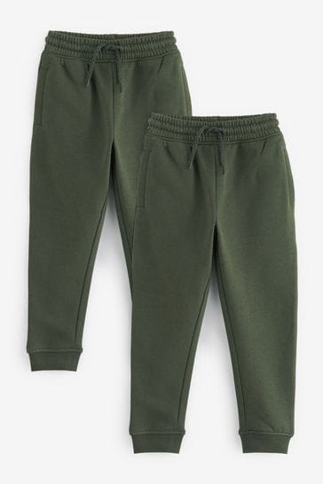 Khaki Green Slim Fit Joggers 2 Pack (3-16yrs)