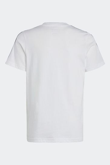 Buy adidas White Sportswear Essentials 3-Stripes Cotton T-Shirt from Next  USA | Sport-T-Shirts