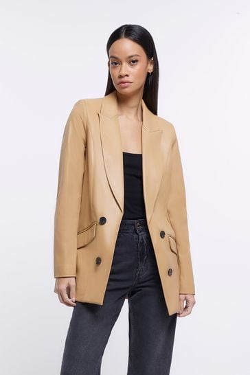 River island sale camel blazer