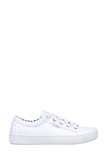 Skechers White Bobs Extra Cute Womens Trainers