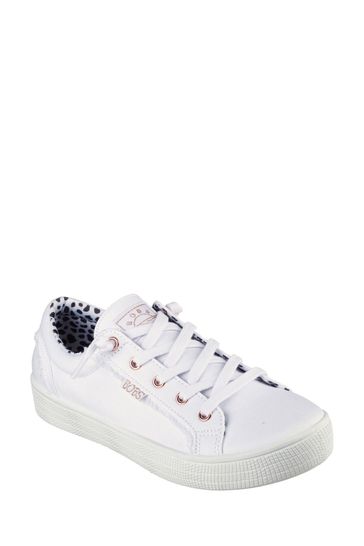 Skechers White Bobs Extra Cute Womens Trainers