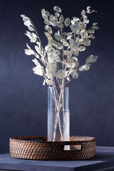 LSA International Clear Wicker Vase