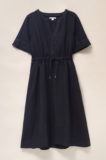 Buy White Stuff Blue Ferne Linen Dress from Next Ireland