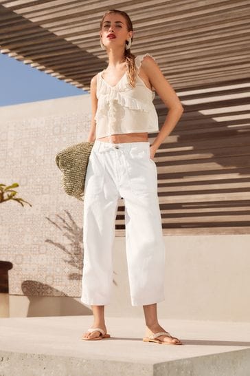 Utility cropped trousers new arrivals