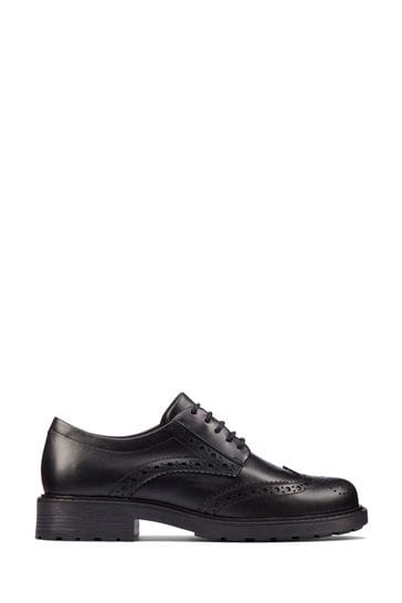 Clarks Black Leather Orinoco 2 Limit Shoes