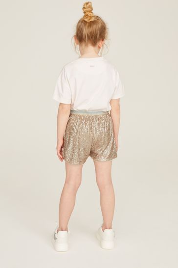 Buy Mint Velvet Gold Sequin Shorts from Next Singapore