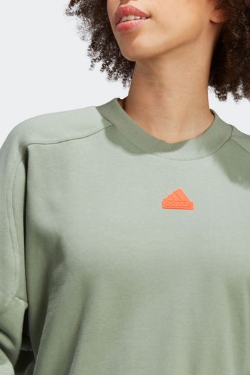 Buy adidas Green City Escape Loose Crew Sweatshirt from Next