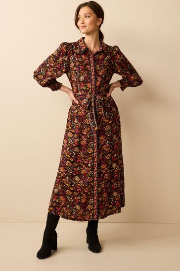 Next floral discount shirt dress