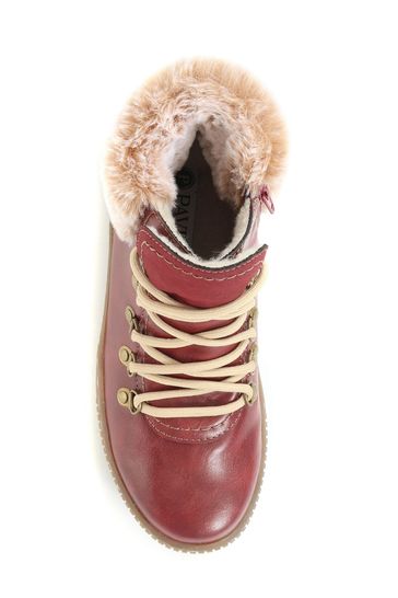 Buy Pavers Red Lace Up Hiker Boots from Next Luxembourg