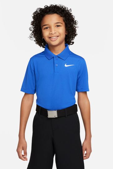 Blue nike shop golf shirt