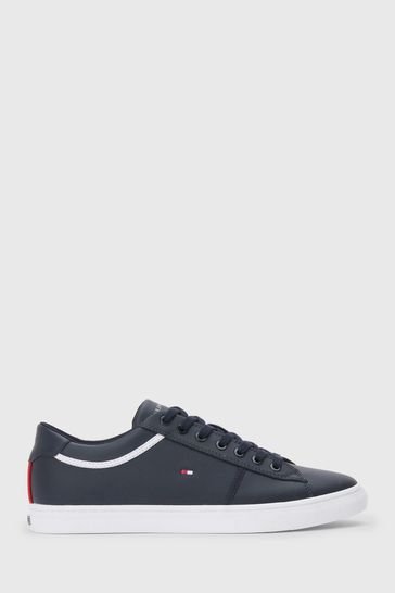 Tommy Hilfiger Blue Iconic Leather Trainers