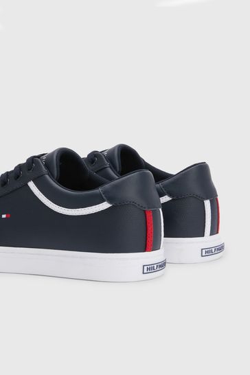 Tommy hilfiger iconic top leather trainers black
