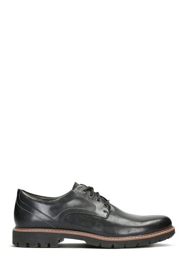 Clarks Black Leather Batcombe Hall Shoes