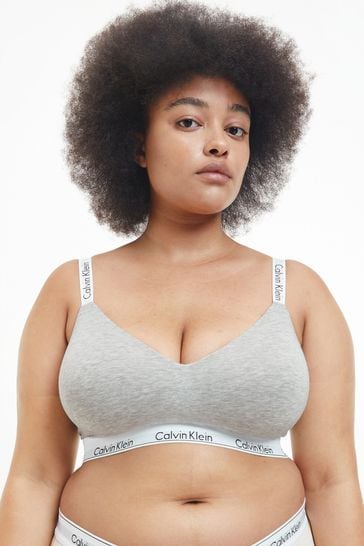 Calvin klein bralette modern cotton grey online