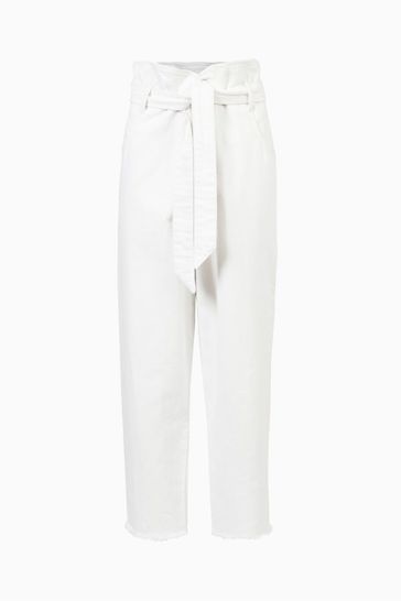 AllSaints White Paperbag Sammy Jeans