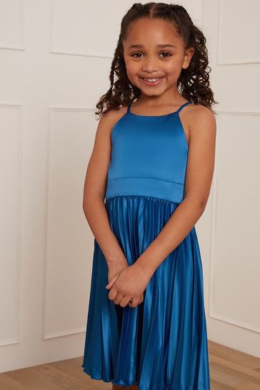 Blue frock hotsell for girl