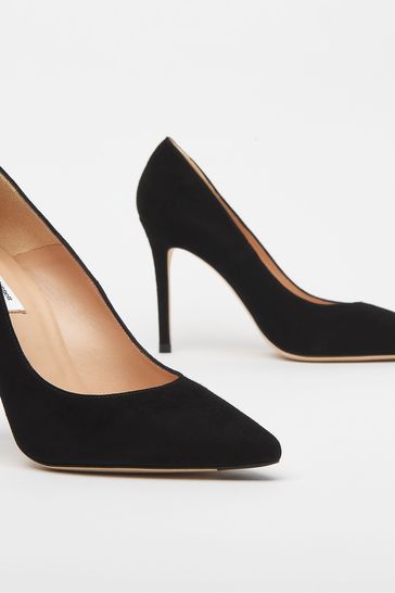 LK Bennett Black Fern Suede Pointed Toe Courts