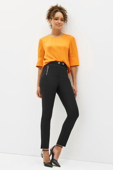 Skinny zip trousers 2025
