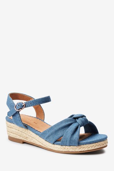 Ladies blue wedge new arrivals shoes