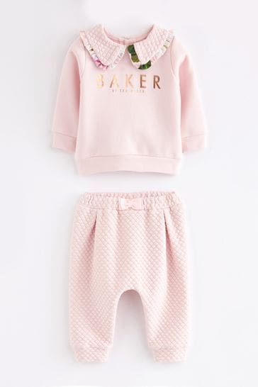 Buy Baker by Ted Baker Pink Quilted Sweater and Joggers Set from