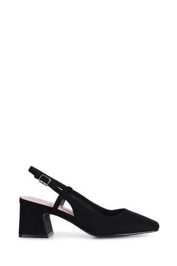 Buy Linzi Black Mya Block Heel Court Shoes from Next Luxembourg