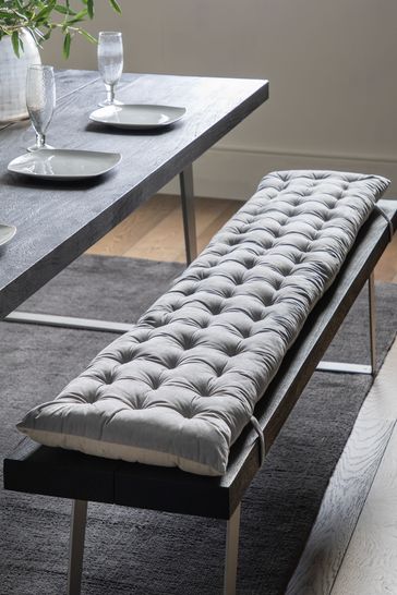 Gallery Home Grey Velvet Bench Pad