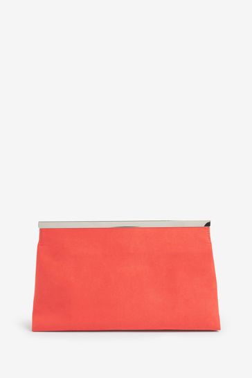 Orange clutch bag next online