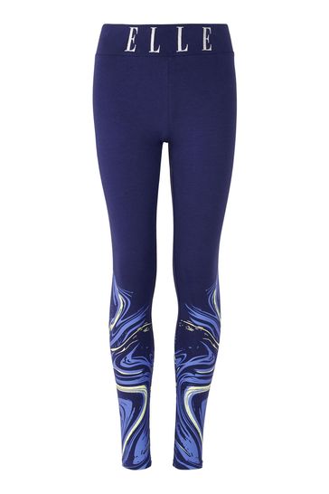 Elle Blue Leg Print Leggings