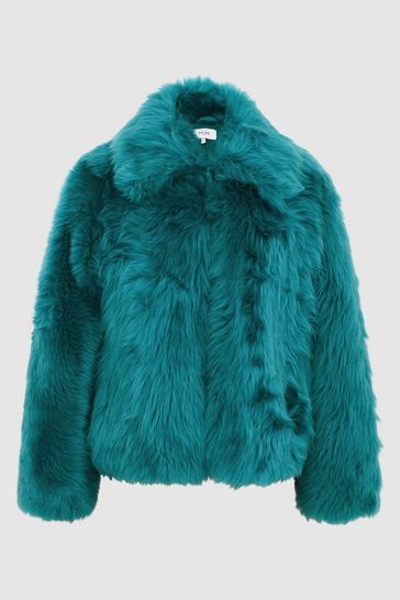 Teal cheap green coat