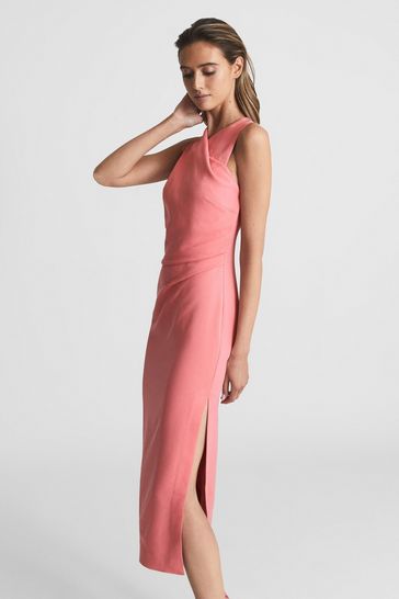Ruched midi sale