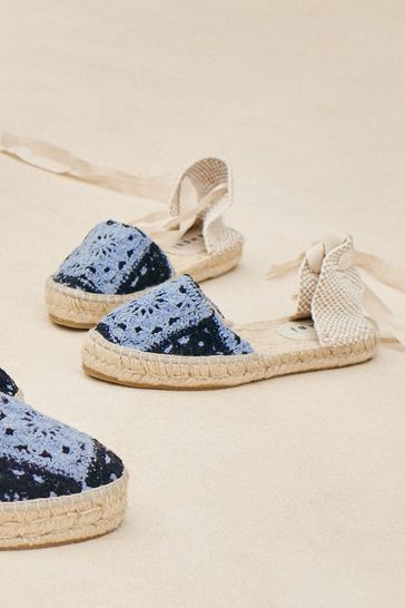 Blue and white espadrilles new arrivals