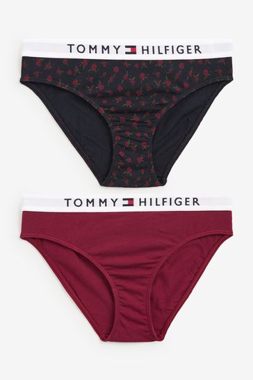 Tommy Hilfiger Pink 2 Pack Printed Knickers