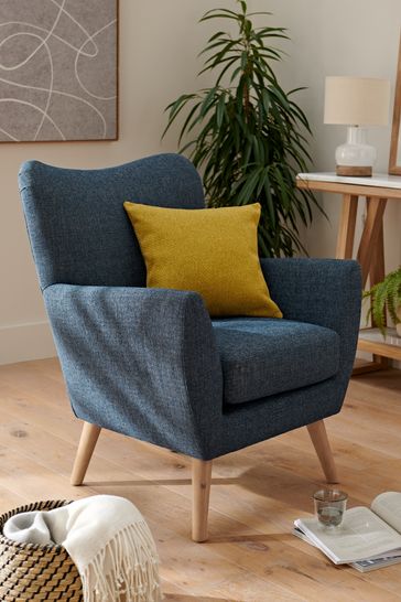 Next blue armchair new arrivals