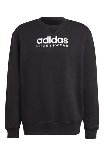 All black 2025 adidas sweatshirt